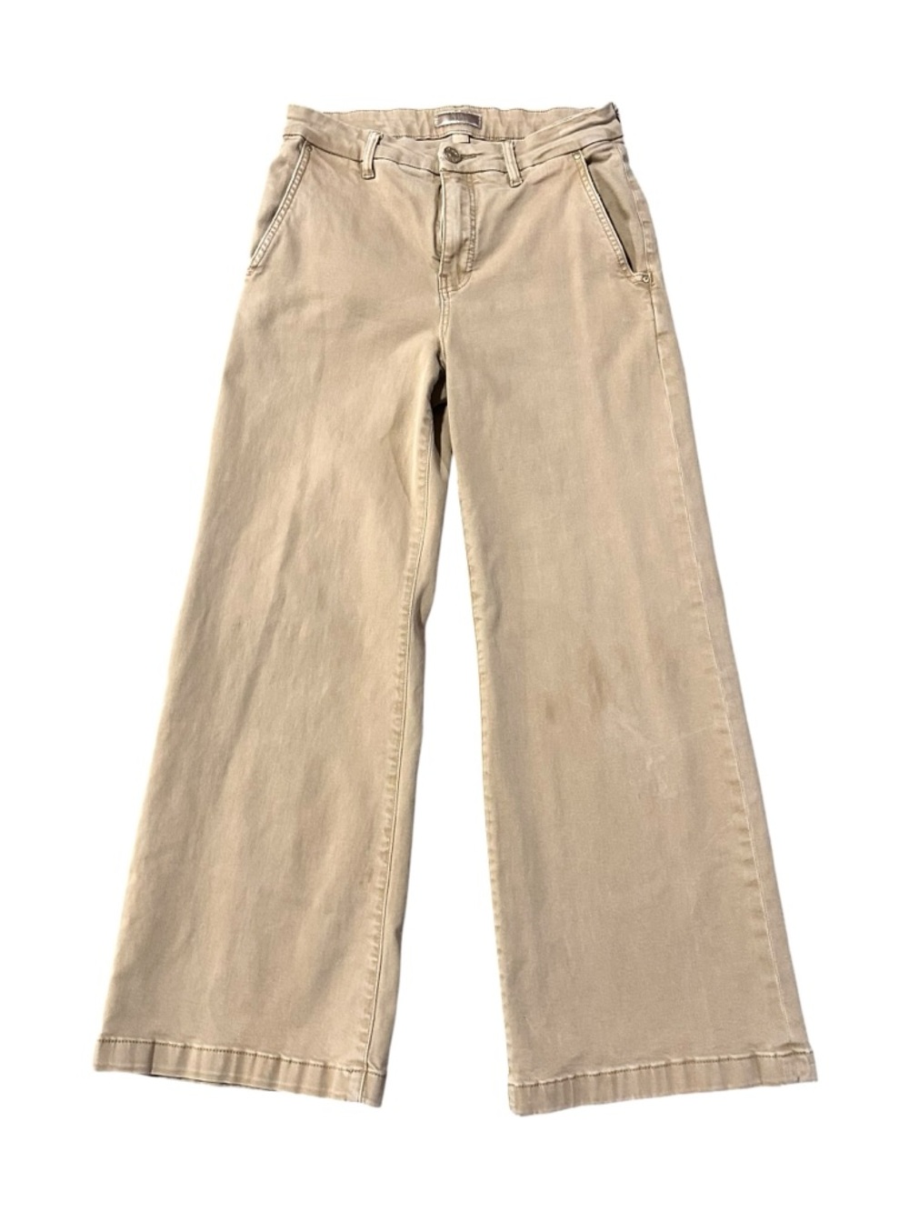 KUT from the Kloth Meg High Waist Ankle Wide Leg Pants in Khaki - 2 - Picture 3 of 7